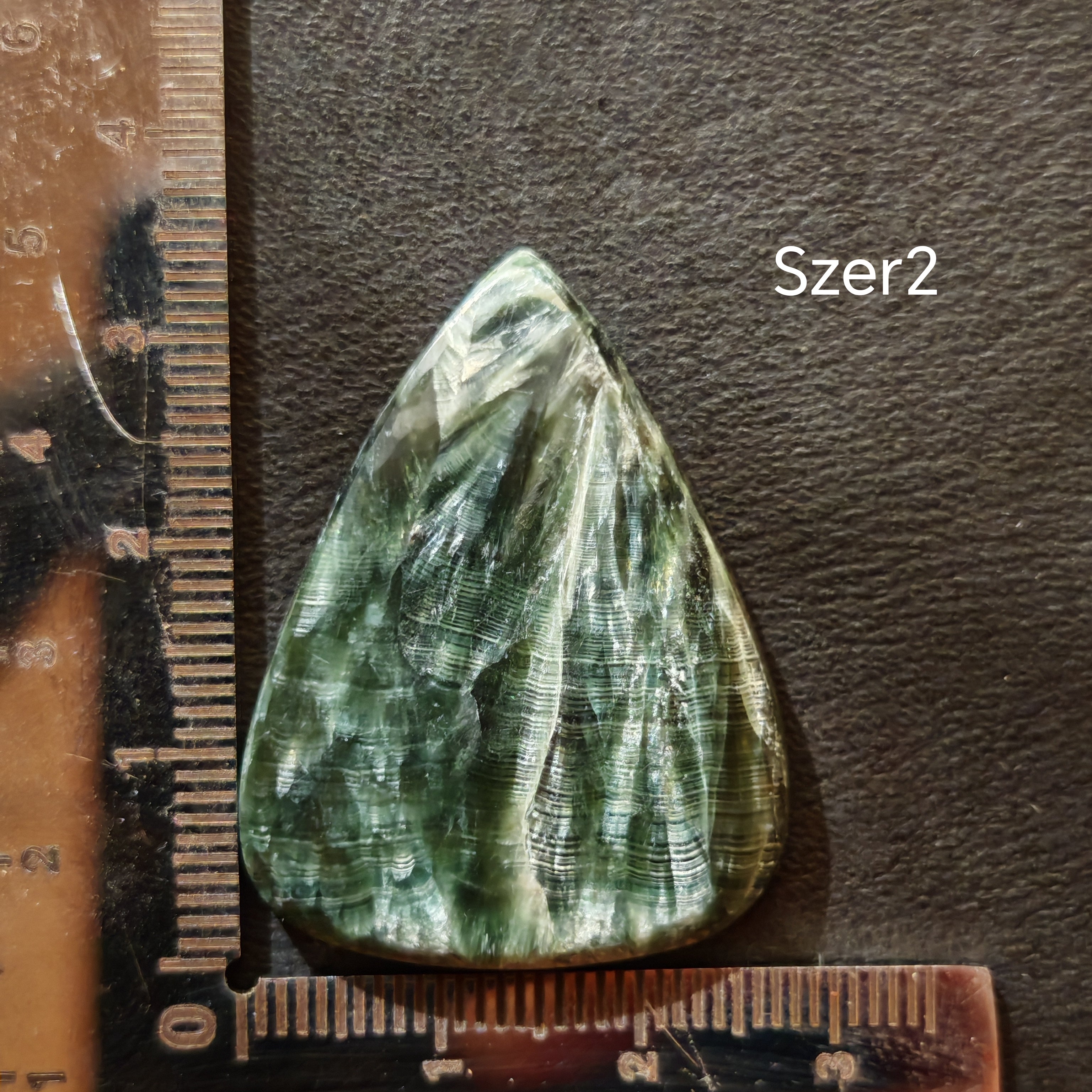 Seraphinite cabochon Szer2 – 8g, natural gemstone, YourCrystal

