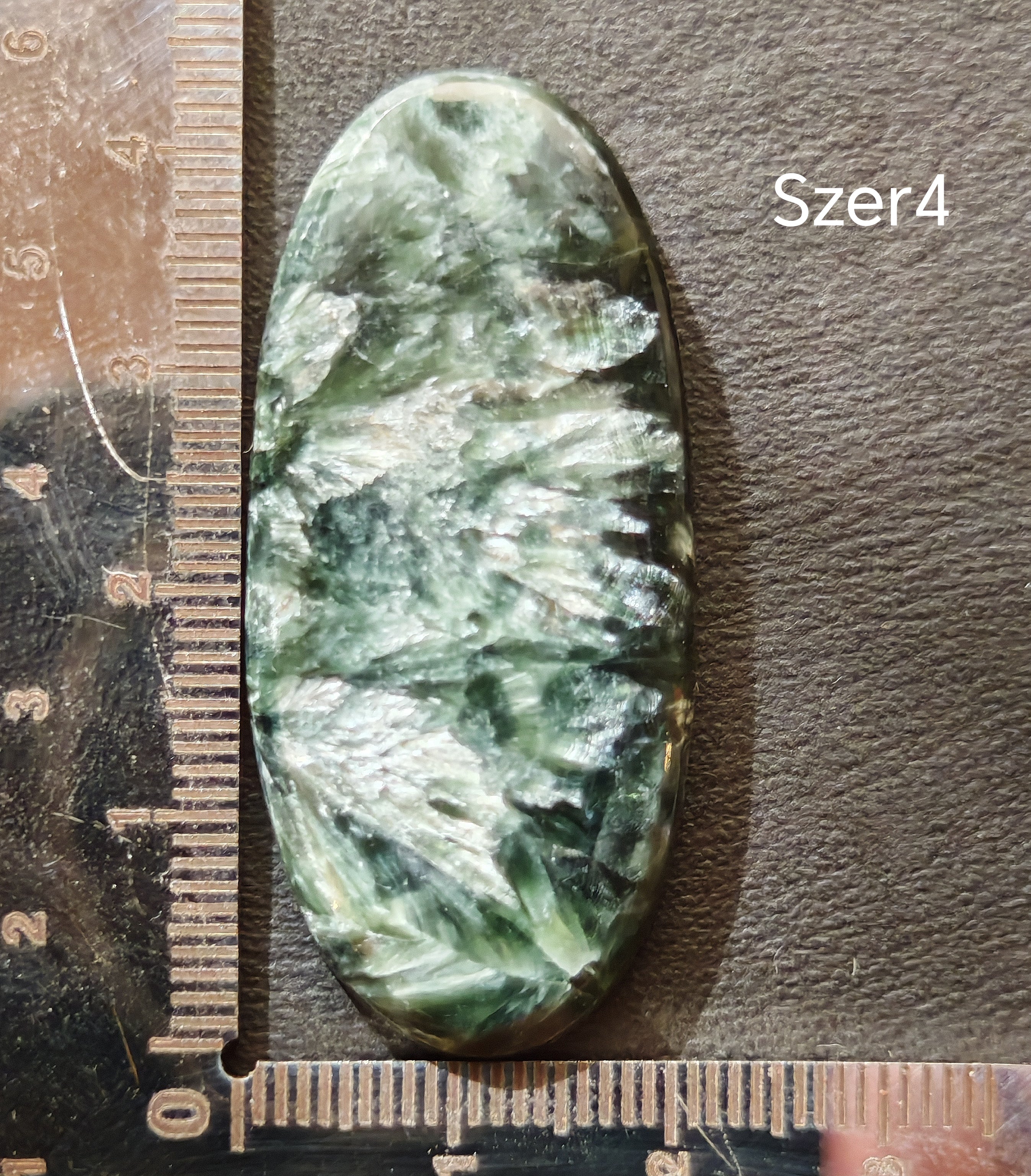 Seraphinite cabochon Szer4 – 8.27g, natural gemstone, YourCrystal
