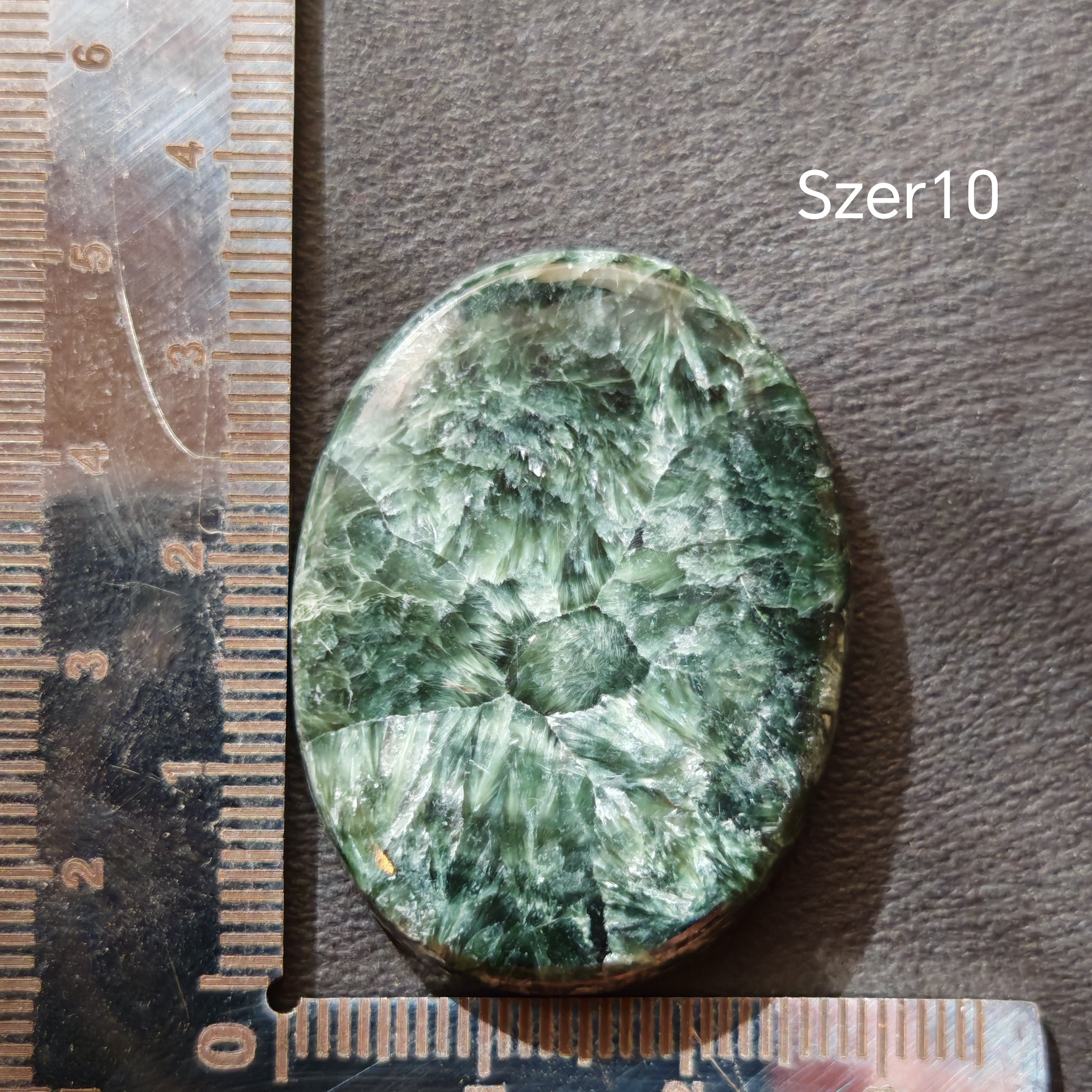 Seraphinite cabochon Szer10 – 10.78g, natural gemstone, YourCrystal
