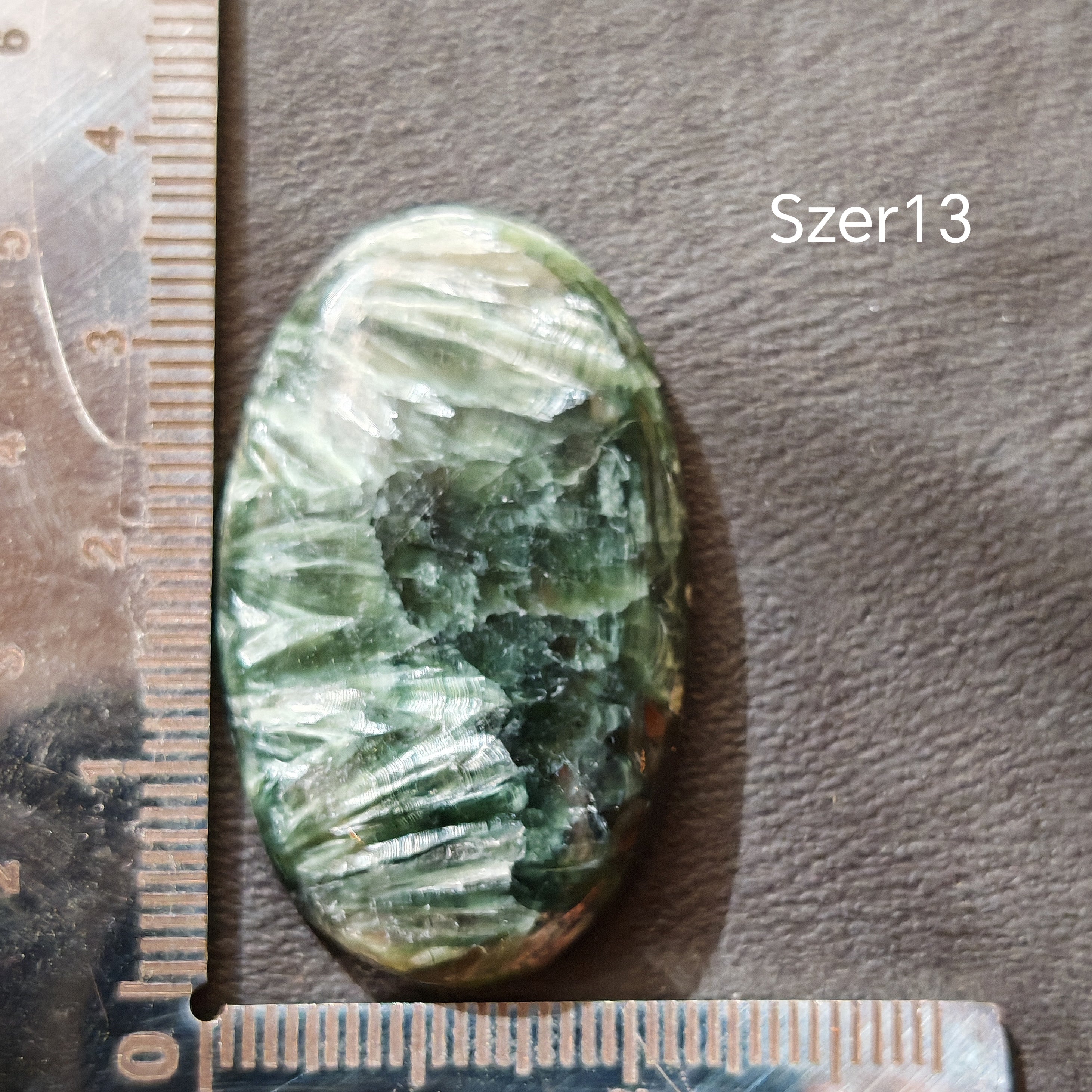 Seraphinite cabochon Szer13 – 8.19g, natural gemstone, YourCrystal
