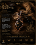 Osiris' Black Vein – egyiptomi mitológia ihlette fekete kő vörösréz drótfonásos medál. Újjászületés, örök élet és az egyiptomi Fekete Föld szimbolikája.
