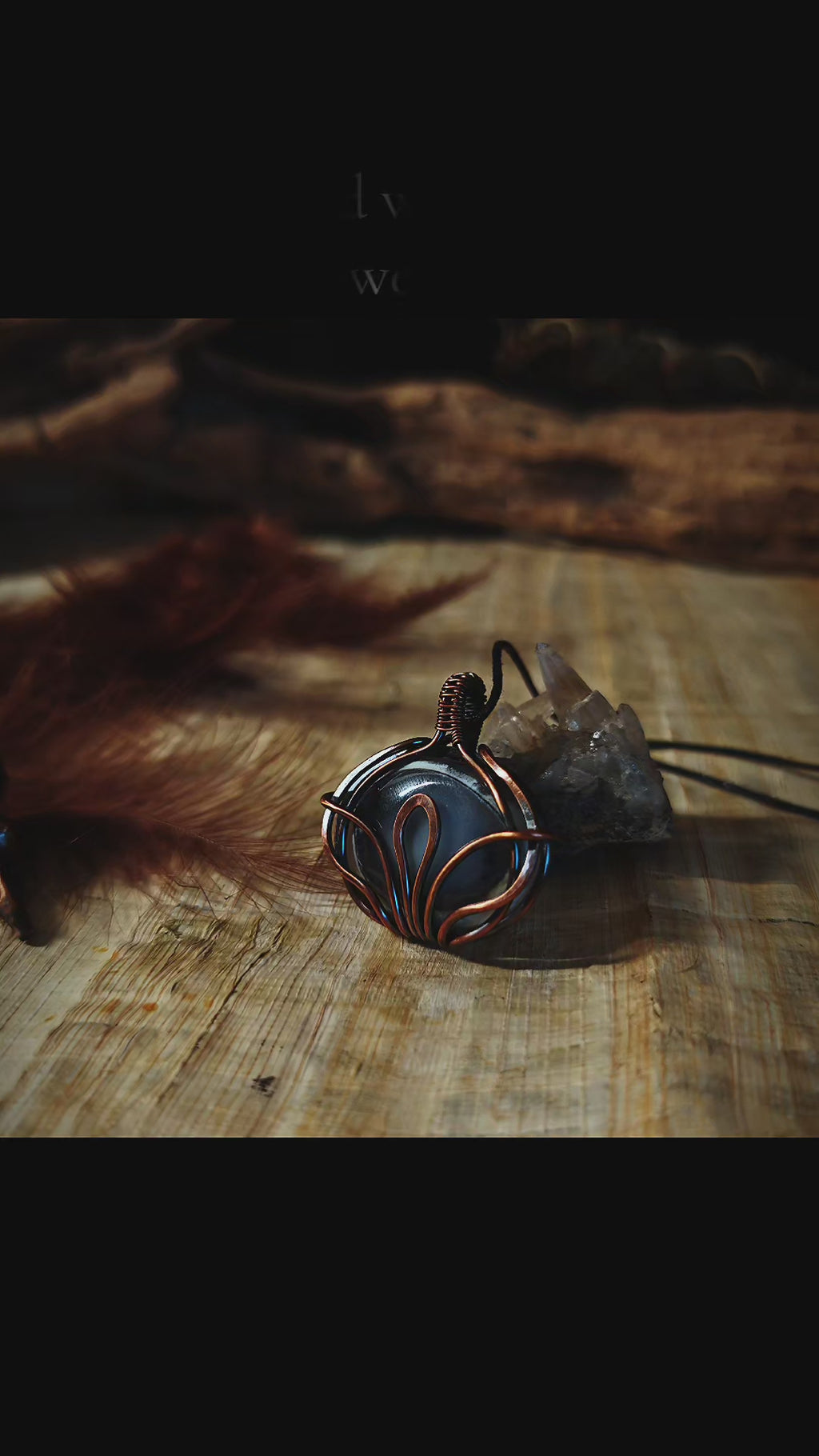 Lotus of Nefertem – Merlinite Pendant