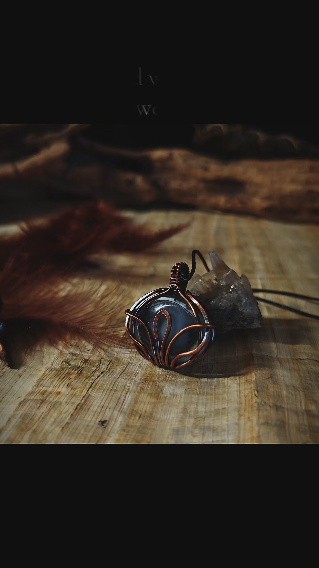 Lotus of Nefertem – Merlinite Pendant