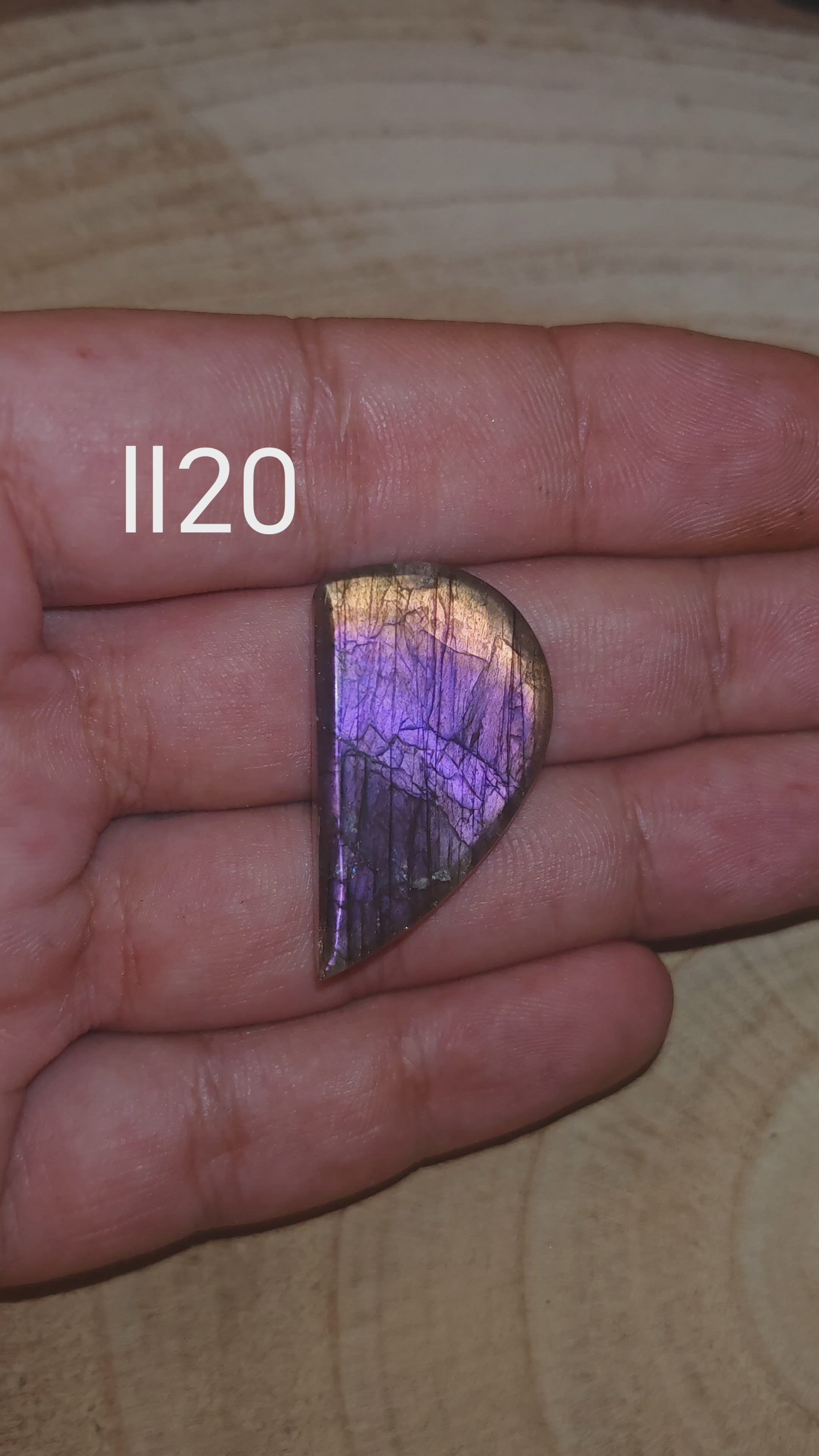 Lila Labradorit Kaboson - Ll20