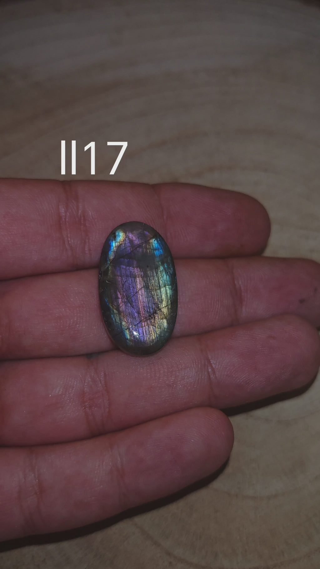 Lila Labradorit Kaboson - Ll17