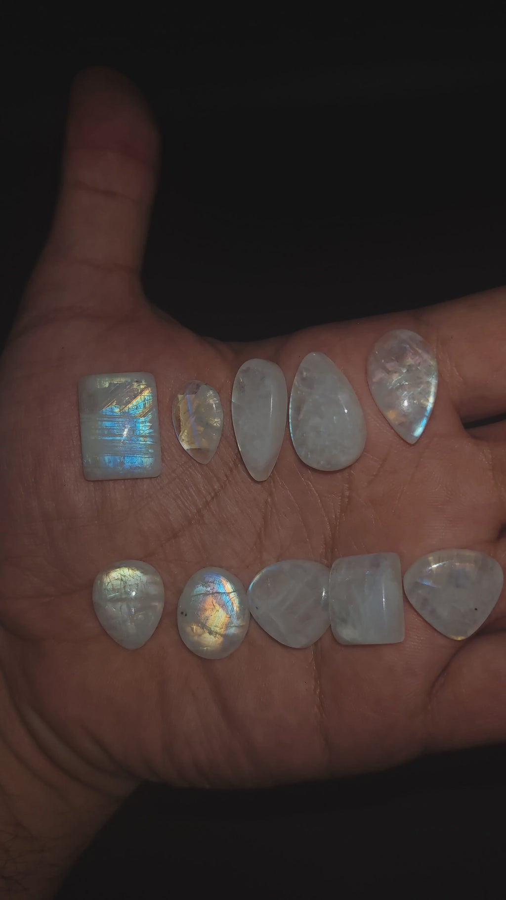 Rainbow Moonstone Cabochons 5800 huf