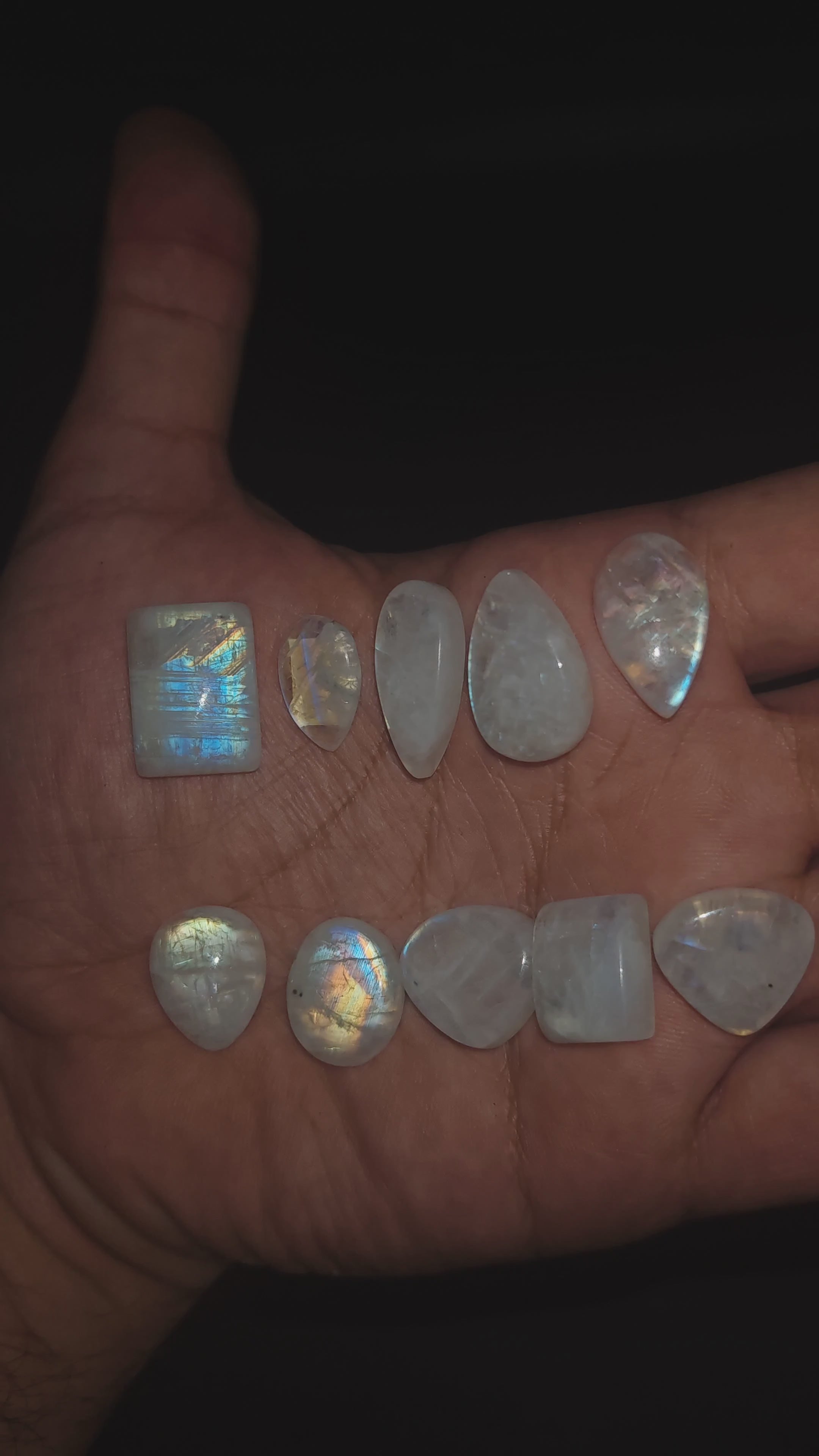 Rainbow Moonstone Cabochons 5800 huf