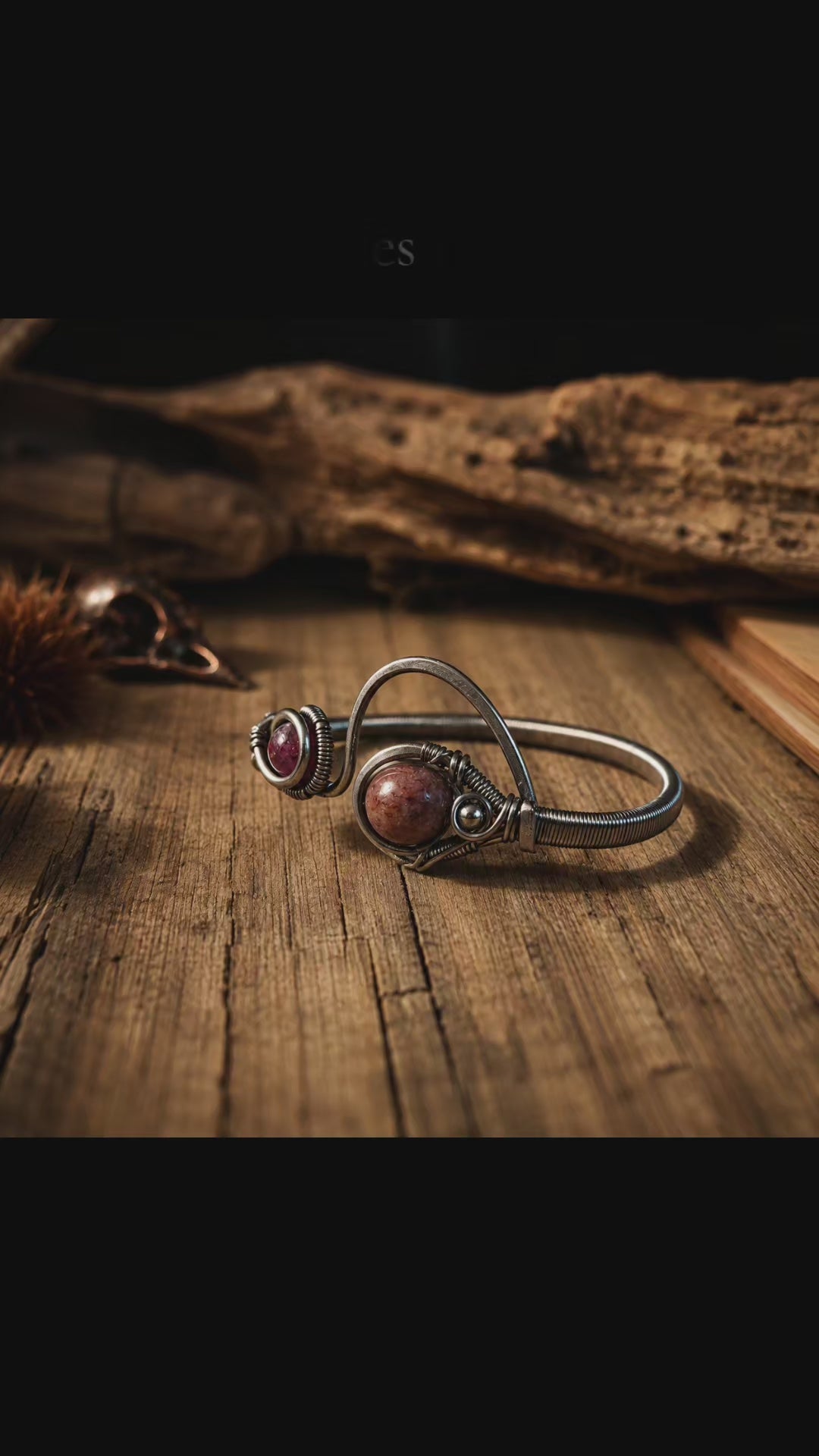 Bhūmi's Embrace – Tourmaline Cuff Bracelet